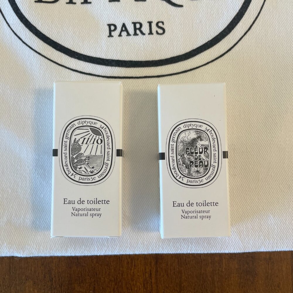 Diptyque EDT in Fleur de Peau & Ilio, each 2 ml / 0.06 oz - Picture 2 of 5